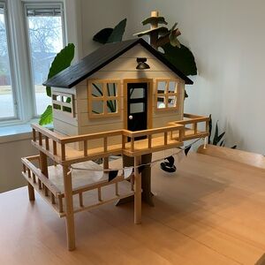 Hearth & Hand Treehouse Dollhouse - Black, White, Tan